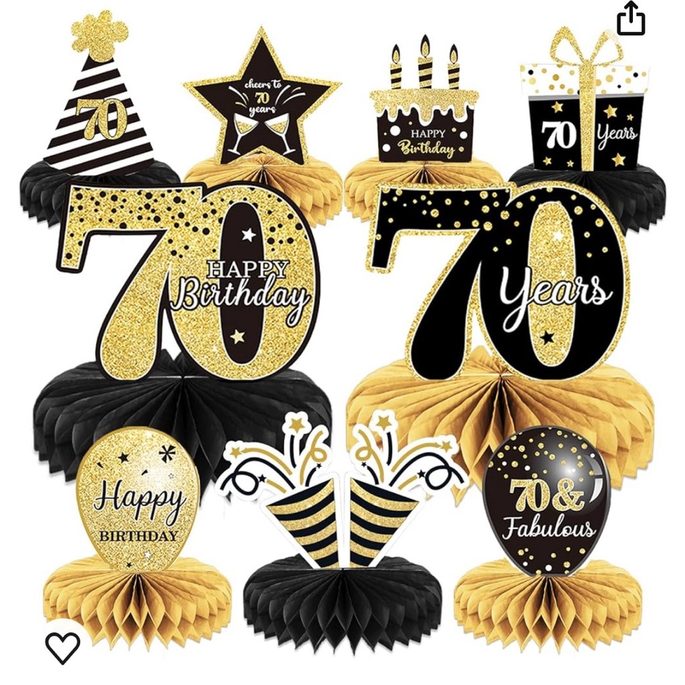 70th Birthday Party Decorations